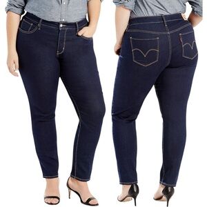 Levi’s 311 Shaping Skinny Jeans Plus Size 24W Mid Rise Stretch Deni